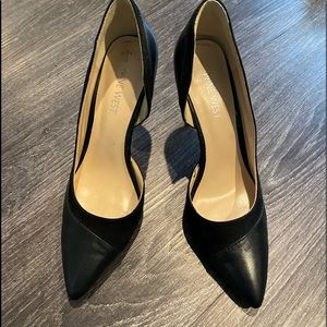 Nine West Black Leather/Suede Pumps